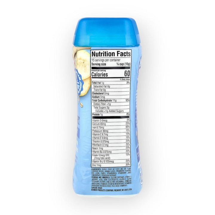 Gerber Lil' bits Oatmeal Banana Strawberry Cereal - 227g - BabyAmore