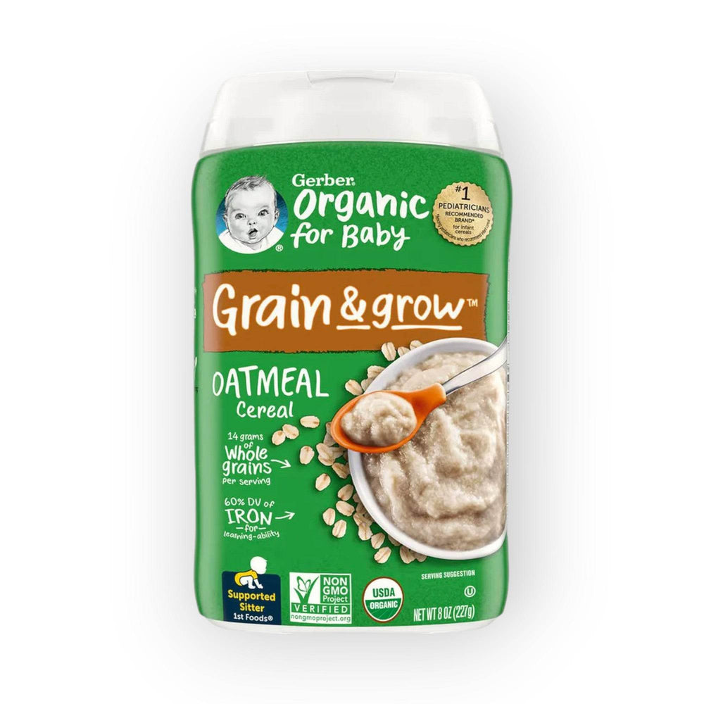 Gerber Organic Oatmeal Single Grain Cereal 227g