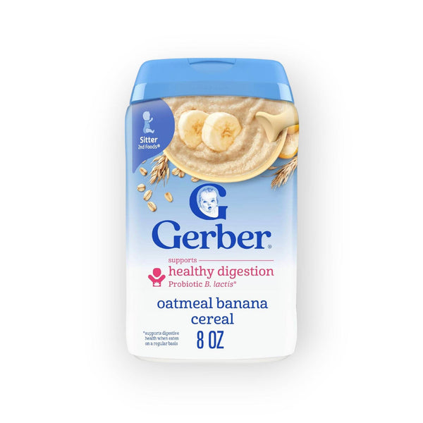 Gerber Probiotic Oatmeal Banana Cereal - 227g - BabyAmore