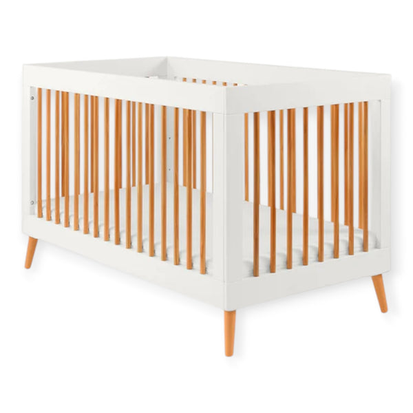 Growgether 4-in-1 Convertible Crib for Baby Certified Wooden Crib to Toddler Bed