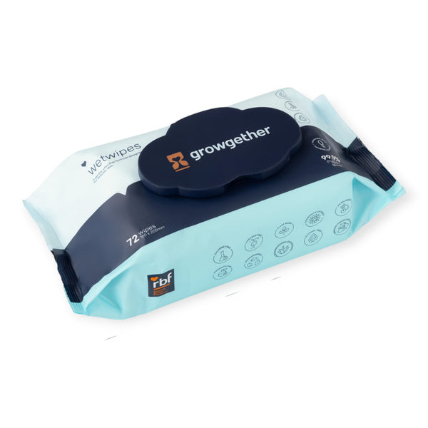 Growgether 99.9% Purified Water Baby Wipes
