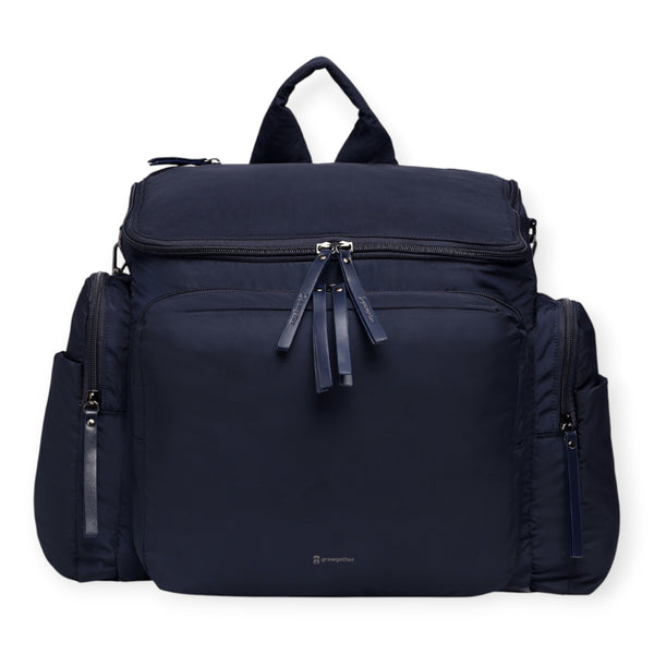 Growgether Multifunctional Diaper Bag Convertible Sling & Backpack - Navy