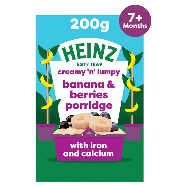 Heinz Creamy n Lumpy Banana & amp; Berries Porridge, 200g