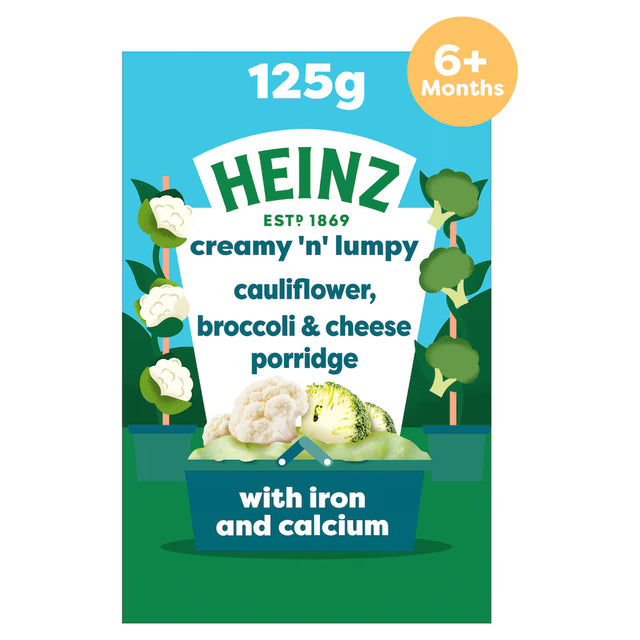 Heinz Creamy n Lumpy Cauliflower, Broccoli & amp; Chesese Porridge, 125g