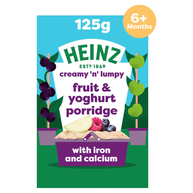 Heinz Creamy n Lumpy Fruit & Yoghurt Porridge, 125g, 6m+