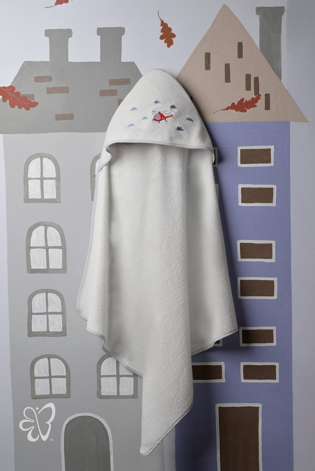 Blooms and Butterflies Autumn Fire Hooded Towel