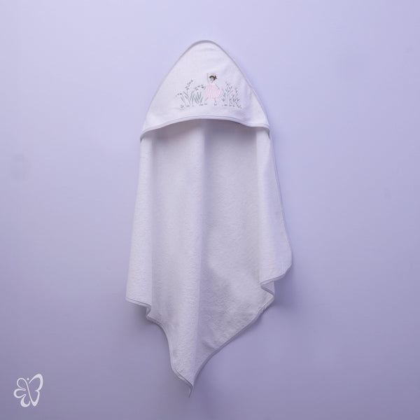 Blooms and Butterflies Princess Mahi Hooded Towel