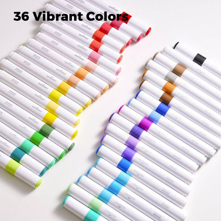 Jar Melo Acrylic Paint Markers With Bag- 36 Colors - BabyAmore