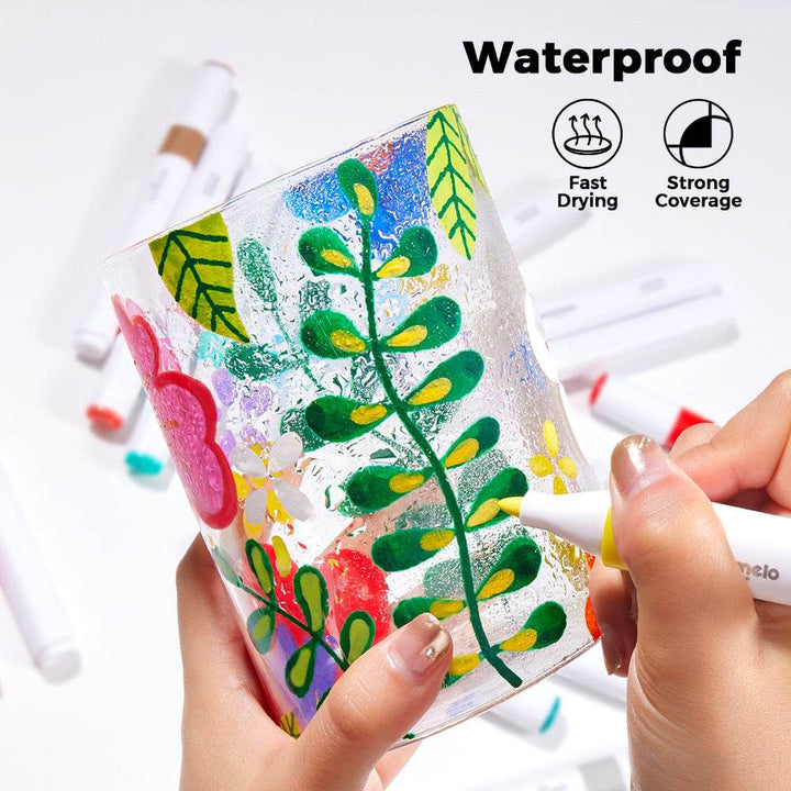 Jar Melo Acrylic Paint Markers With Bag- 36 Colors - BabyAmore