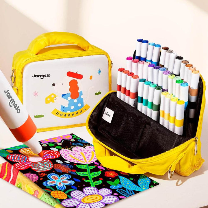 Jar Melo Acrylic Paint Markers With Bag- 36 Colors - BabyAmore