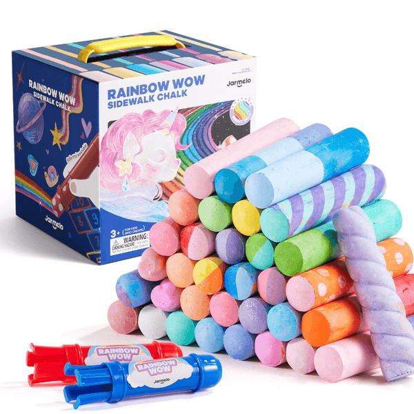 Jar Melo Rainbow Wow Sidewalk Chalk-36 Colors - BabyAmore