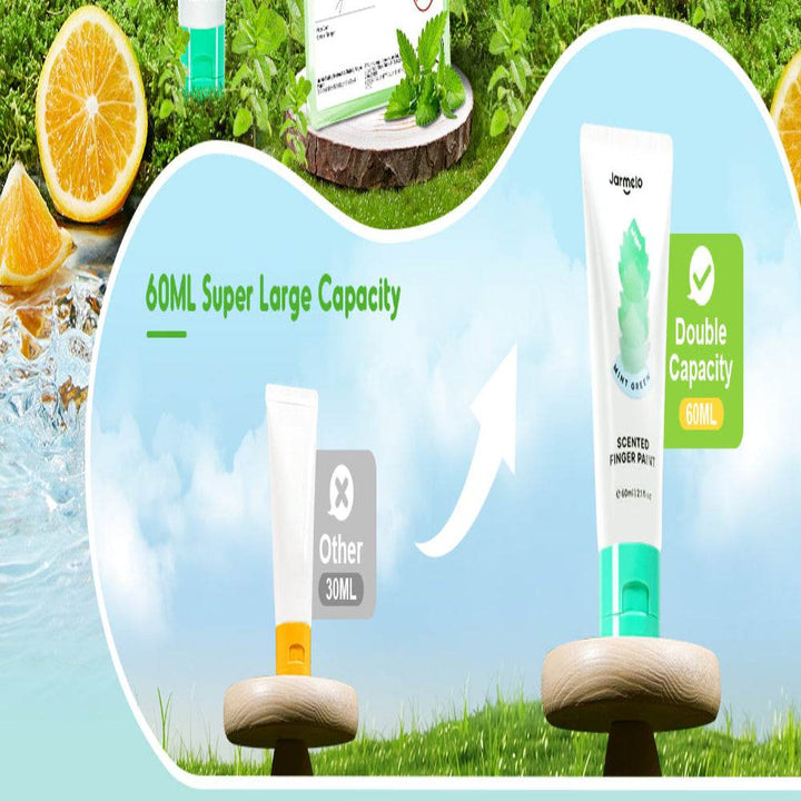 Jar Melo Scented Finger Paint-8 colors - BabyAmore