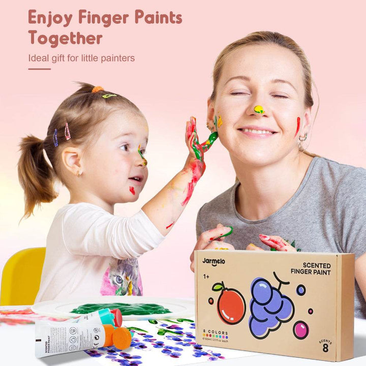 Jar Melo Scented Finger Paint-8 colors - BabyAmore