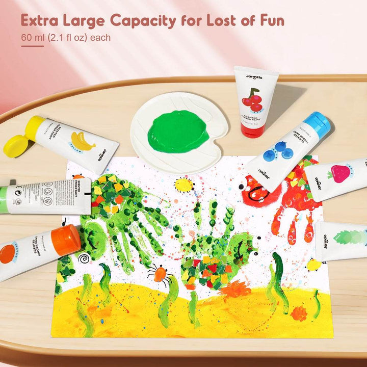 Jar Melo Scented Finger Paint-8 colors - BabyAmore