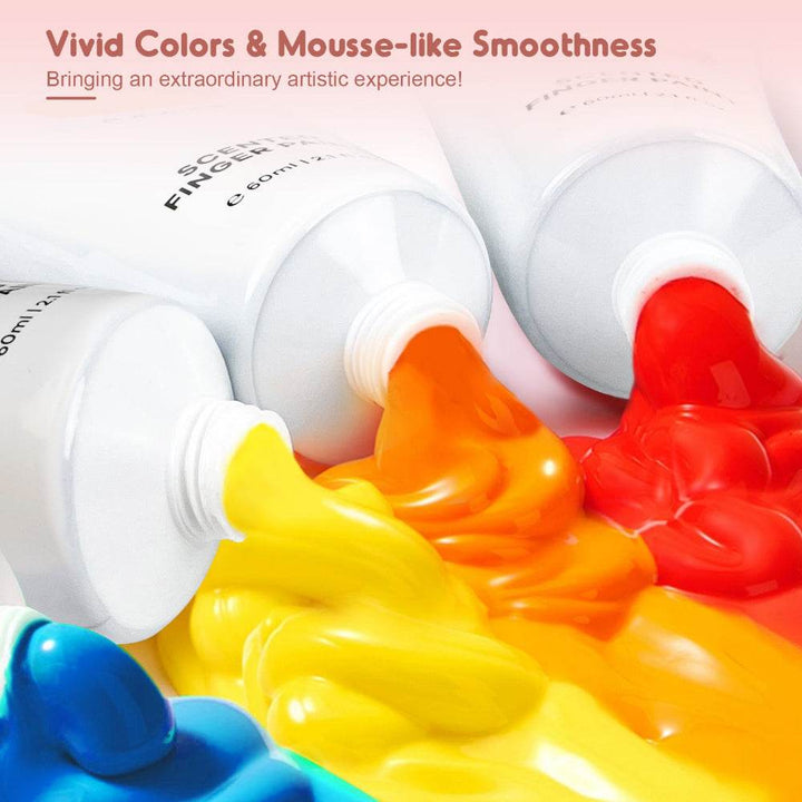 Jar Melo Scented Finger Paint-8 colors - BabyAmore