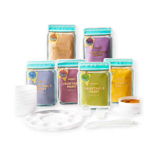 Jar Melo Vegetable Powder Paints- 6 Colors - BabyAmore