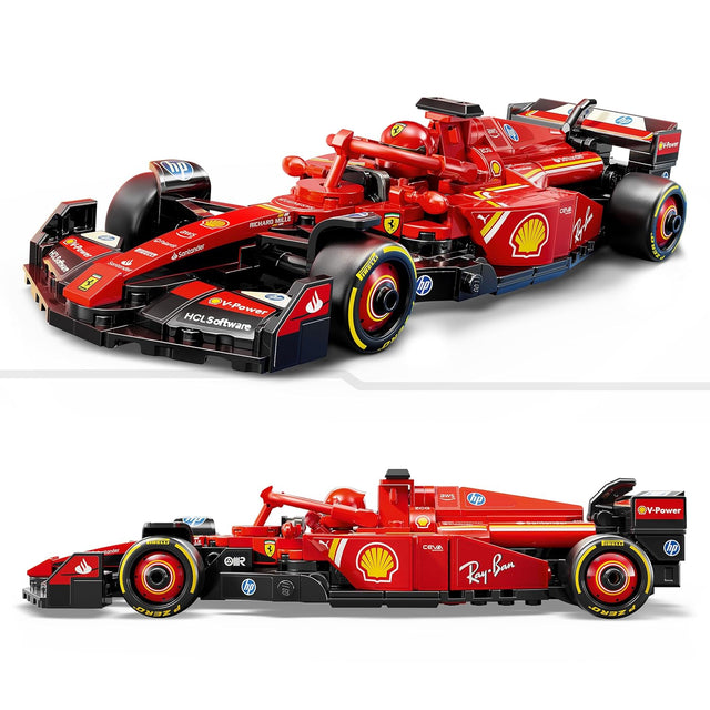 LEGO Speed Champions Ferrari SF-24 F1 Race Car Driver Set, Building Blocks Toys for 10+ Gift for Boys and Girls