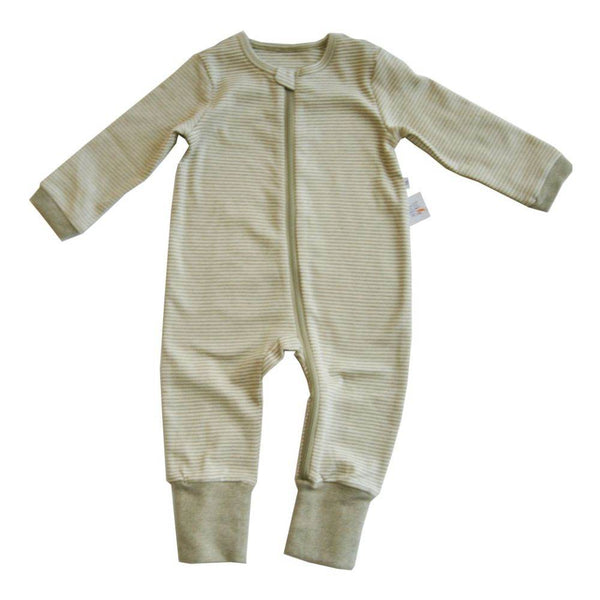 Tickle Tickle Lil Fern Organic Zipup Sleepsuit - BabyAmore