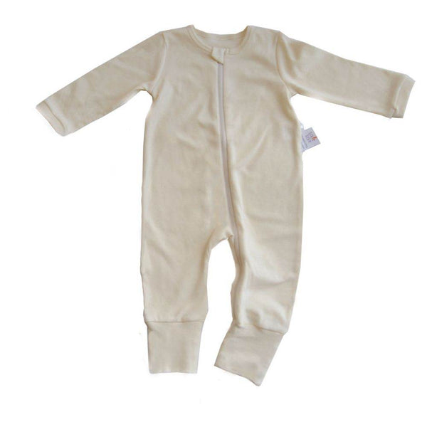 Tickle Tickle Lil Vanilla Organic Zipup Sleepsuit - BabyAmore