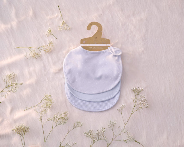 Blooms and Butterflies Lilac Bibs - Set of 3