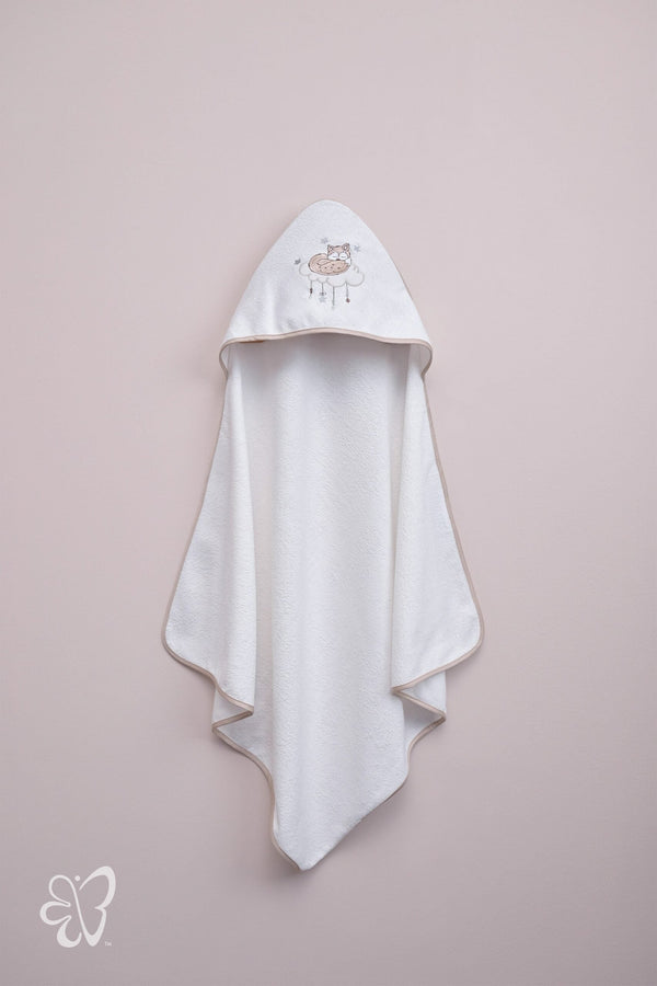 Blooms and Butterflies Over The Mountain Hooded Towel