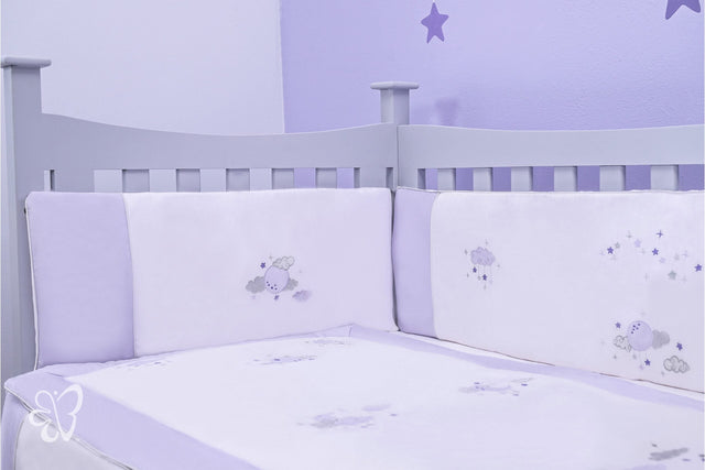 Blooms and Butterflies Dreamy Bumper 4Pcs Cover Set