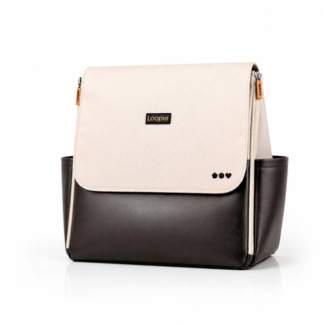 Loopie Robin Diaper Bag - Ivory Marble