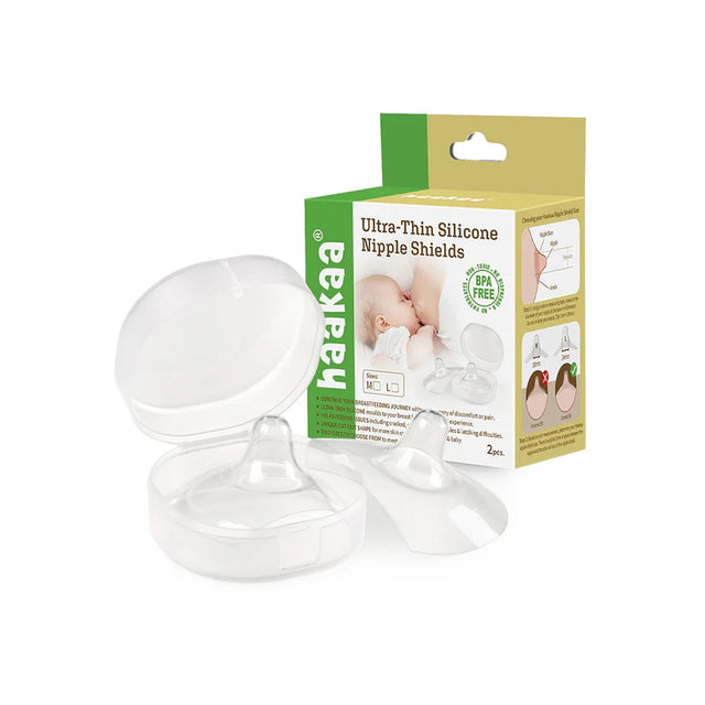 Haakaa Nipple Shields-Ultra Thin & Super Soft Silicone-100% Food-Grade Silicone