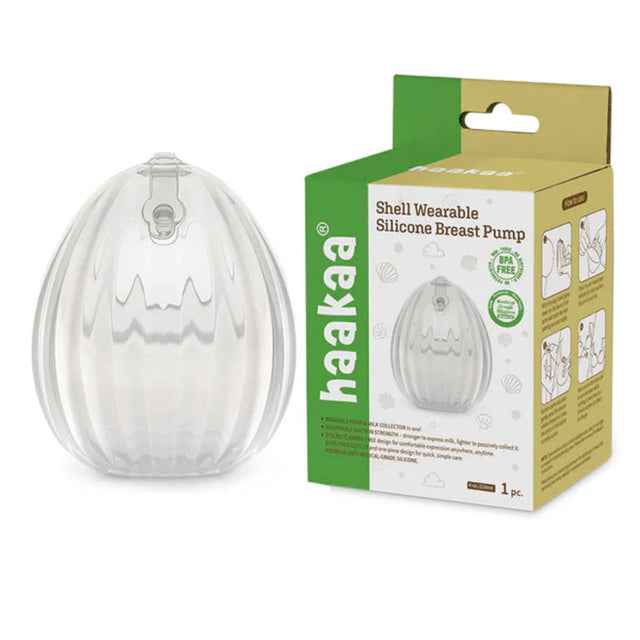 Haakaa Shell Wearable Silicone Breast Pump – Hands-Free & Discreet Milk Collection