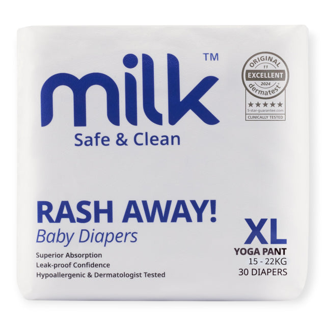 MILK Baby Diaper Yoga Pants, Size XL - 30 Pcs, 15 To 22 KG