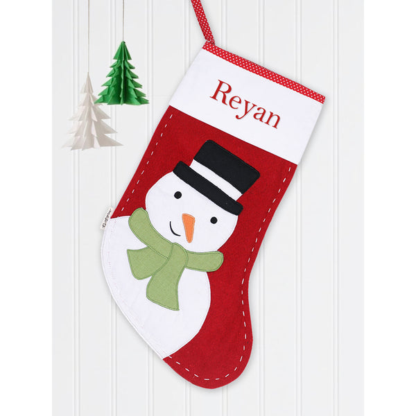 Masilo Christmas Stockings - Top Hat Snowman