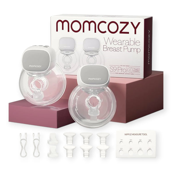 Momcozy S9 Double Wearable Breast Pump - Grey