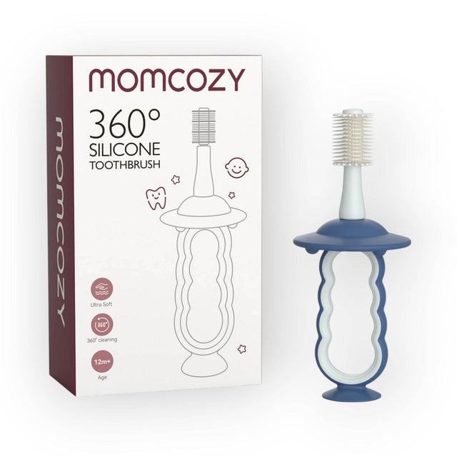 Momcozy Tooth Brush Baby Toothbrush Blue, 12M To 24M