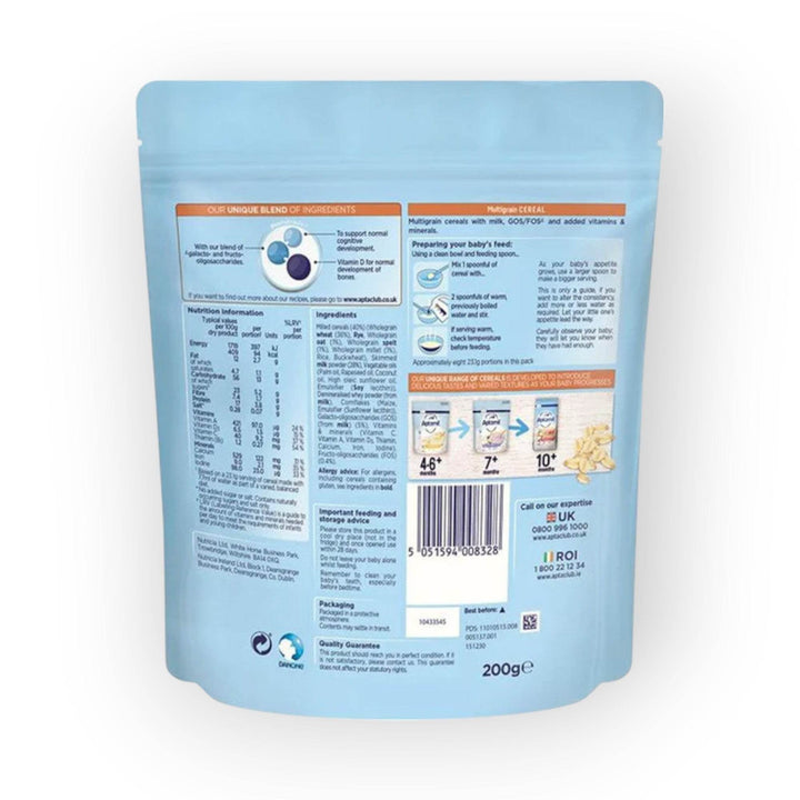Aptamil Multigrain Cereal 7+ M ,200g - BabyAmore