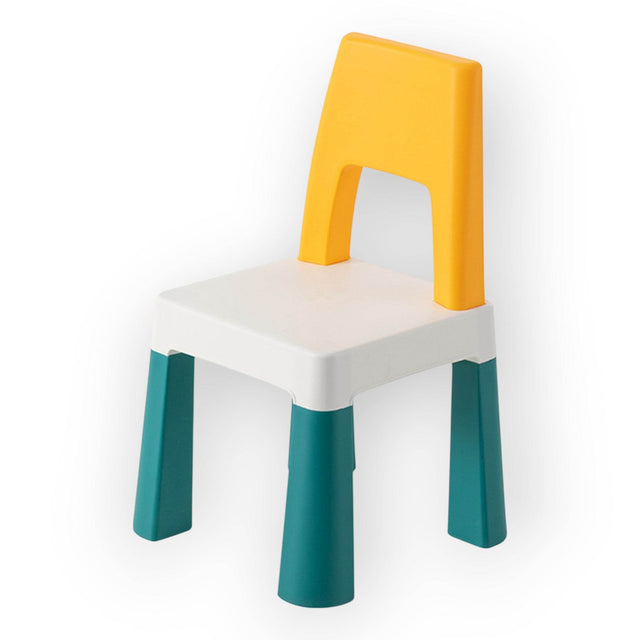 OPlus Learning Chair for Kids - Yellow, white and Blue