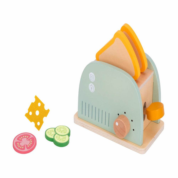Open Ended Little Chef's Toaster Set -6 Pieces - BabyAmore