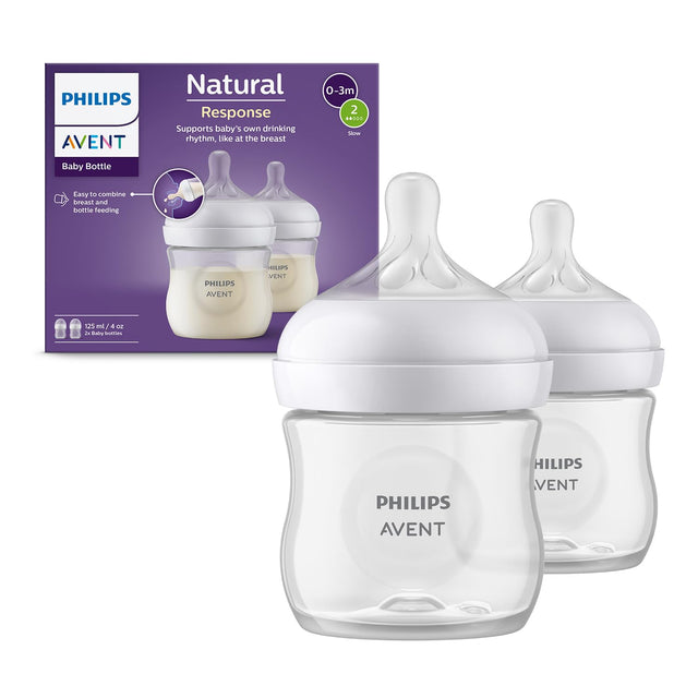 Philips Avent Natural Response Bottle 125ml 0-3m, Double Pack