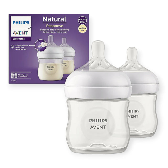 Philips Avent Natural Response Bottle 125ml 0m+ Double Pack