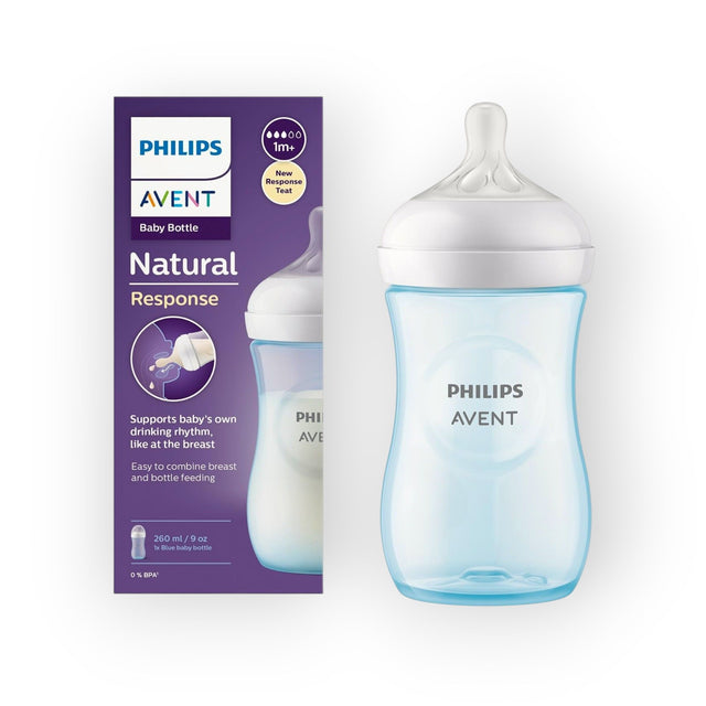 Philips Avent Natural Response Bottle 260ml 1m+, Blue