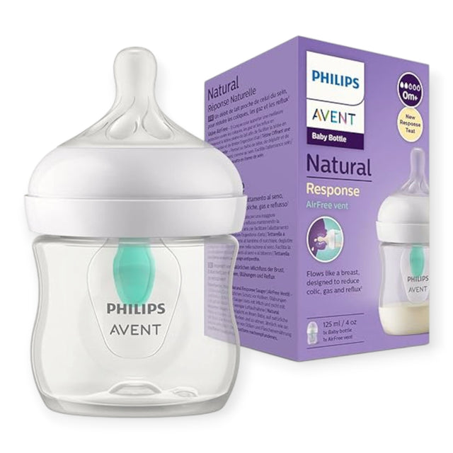 Philips Avent Baby Bottle AirFree Vent Natural Response 0m+ 125ml