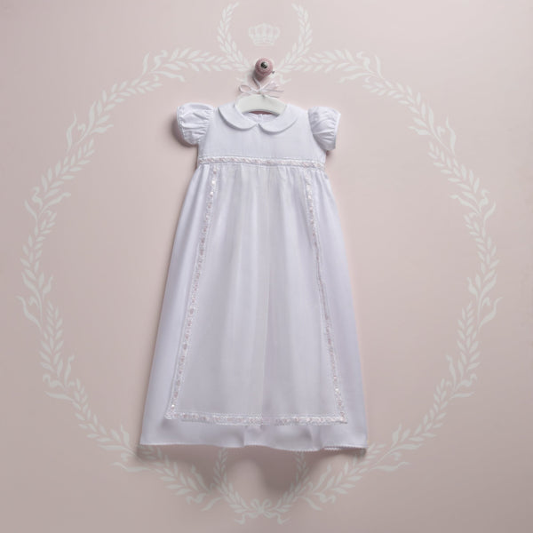 Blooms and Butterflies Baptism Dress - Pink 02