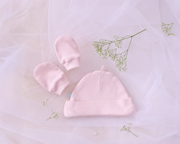 Blooms and Butterflies Pink Beanies & Mittens