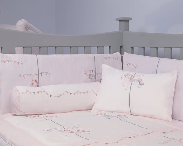 Blooms and Butterflies Merry Go Round Pillowcase Girl