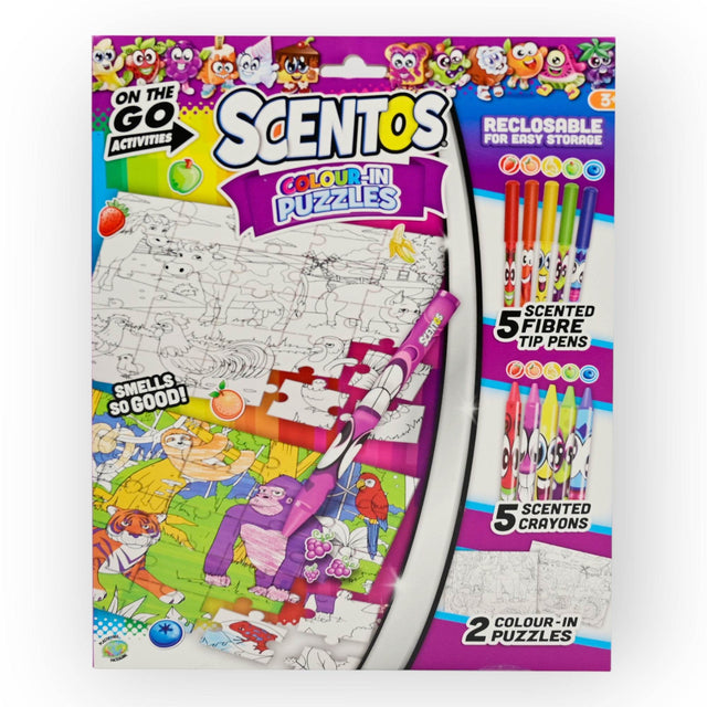 Scentos on the go colour in puzzles
