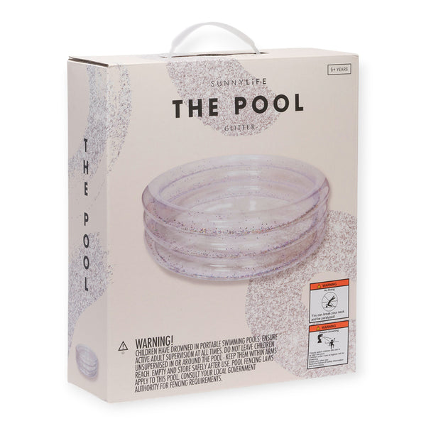 SUNNYLiFE Inflatable Transparent Glitter Pool