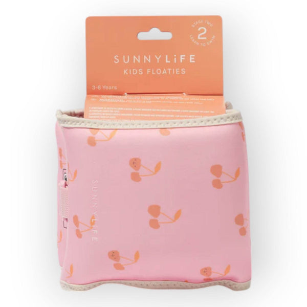 SUNNYLiFE Kids Inflatable Arm Bands Cotton Candy Cherry - BabyAmore