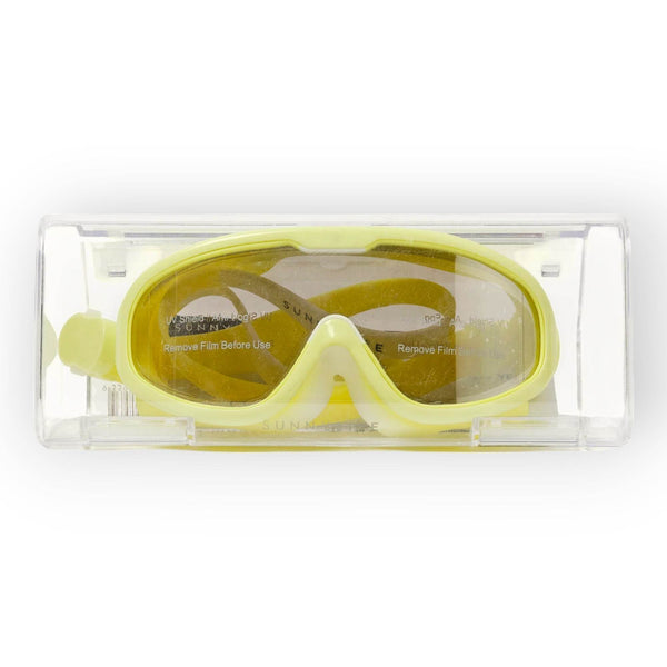 SUNNYLiFE Kids Swim Mask Salty the Shark Neon Yellow - BabyAmore
