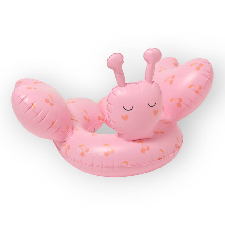 SUNNYLiFE Kids Tube Pool Ring Cotton Candy Cherry - BabyAmore