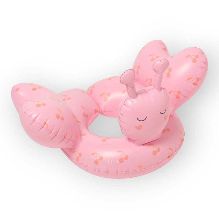 SUNNYLiFE Kids Tube Pool Ring Cotton Candy Cherry - BabyAmore
