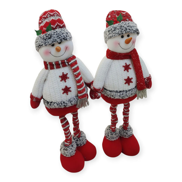 SWEN Alora, Pack Of 2 Cozy Plush Snowman Figures